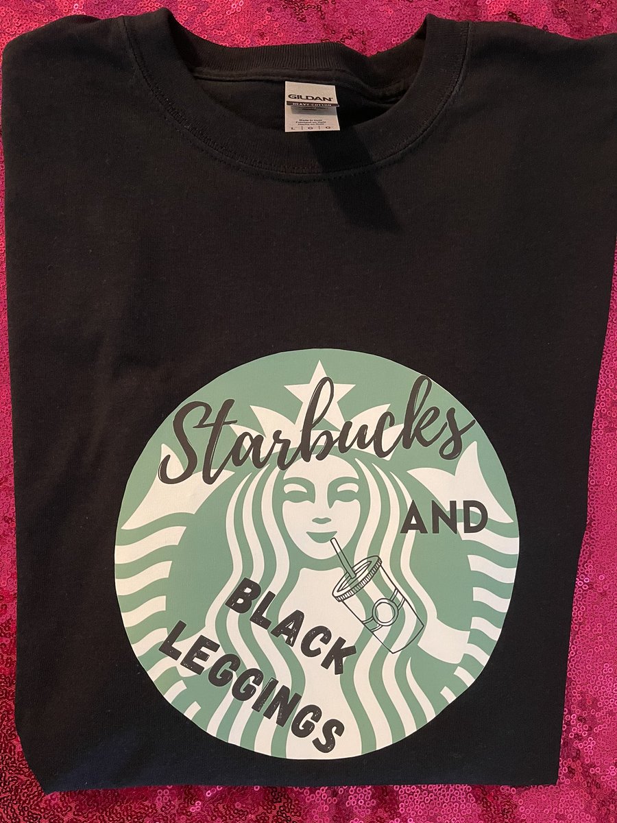 DreaDaBombCo's tweet photo. Starbucks and Black Leggings🖤 #starbucks #blackleggings #customdesign #smallbusiness #creativedesign https://t.co/GhAJHC7Unm