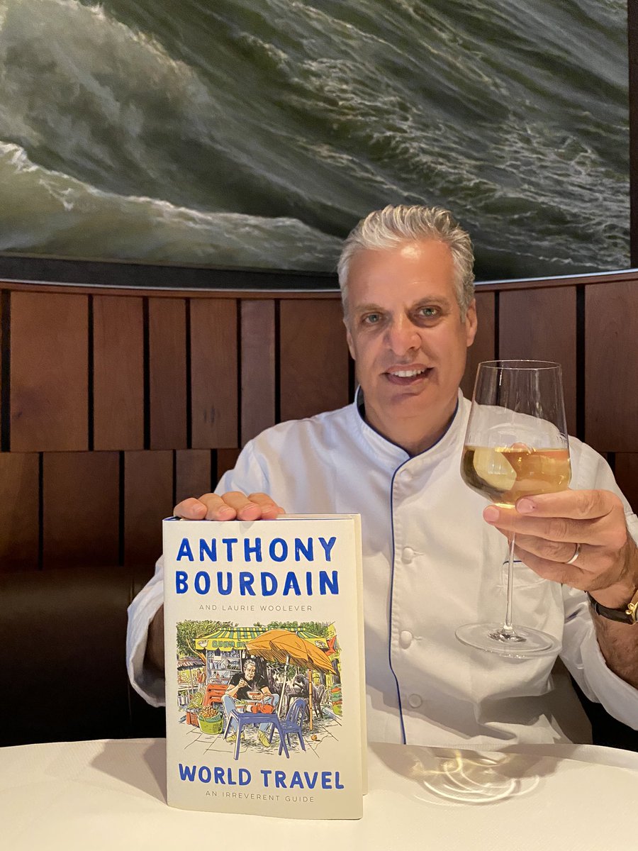 ericripert's tweet photo. CHEERS TONY!
Your inspiration will never stop...Thank You @LaurieWoolever for your collaboration on “World Travel” &amp; continuing Anthony’s legacy...WE WILL ALL TRAVEL SOON ! ❤️ https://t.co/sAFpKwEjw6