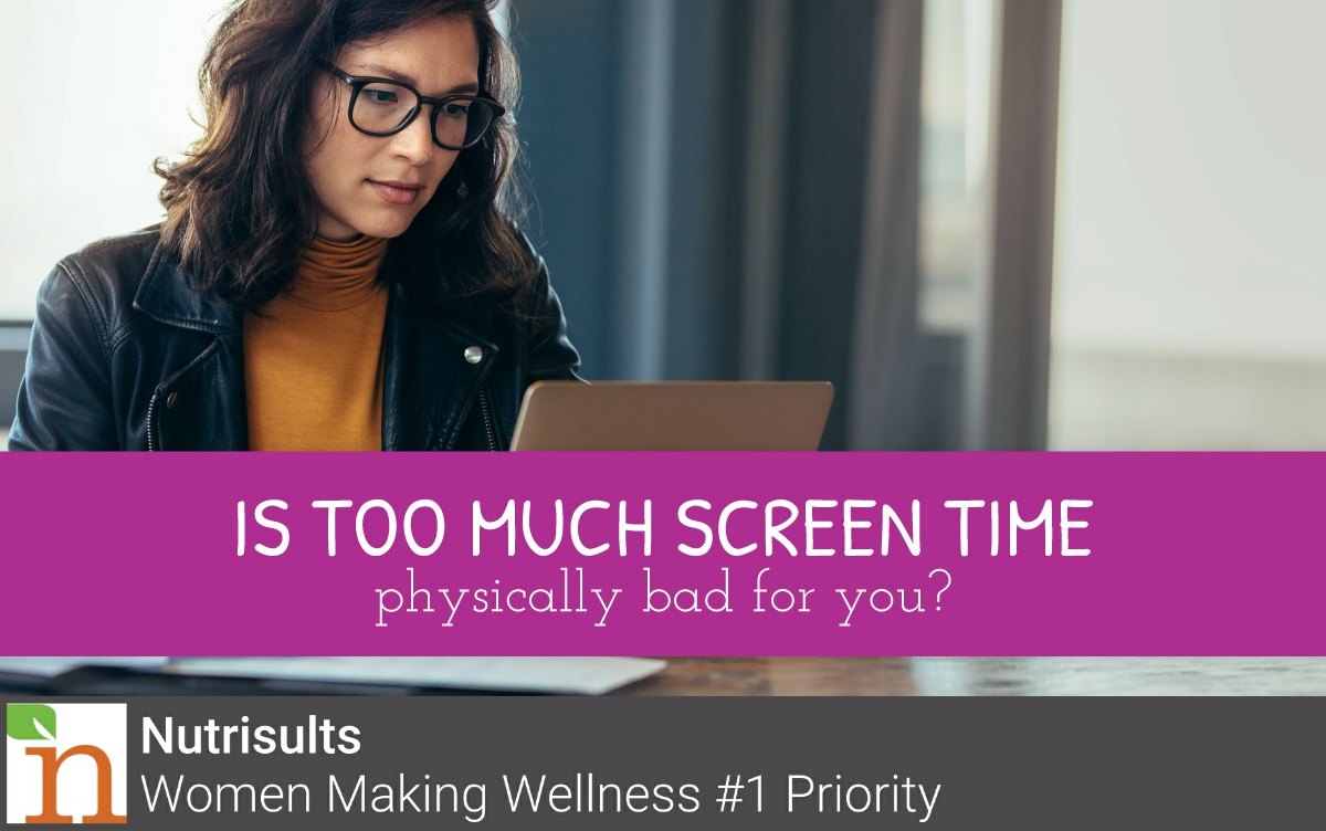 Nutrisults's tweet photo. Yes! Screen time can be physically harmful to your health. #lessscreentimebetterhealth https://t.co/5OCaq9NLaU