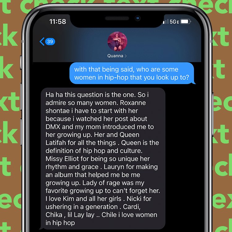 thegumbo's tweet photo. the latest #textcheck is here! we talked to @QUANNAMC about her roots in savannah, ga, the importance of authenticity in her music, women in hip-hop she looks up to and more! read it here: https://t.co/7pFBytD5JB https://t.co/YyUs3yj9bL