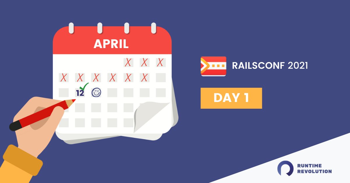 RuntimeRev's tweet image. Yesterday we had Workshop Monday and today is #RailsConf2021 Day 1! Just getting better! 💪