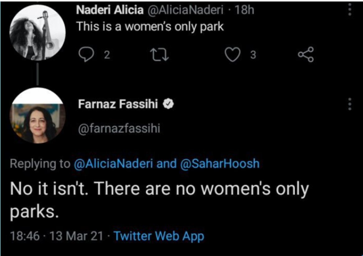 19/ And, even in presenting the happy picture of Iran, Fassihi insists on telling lies that make the regime look better. Funny how again her errors always cut in favour of the regime, no?
