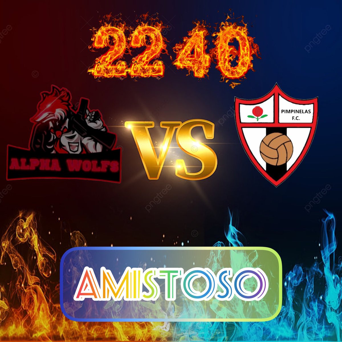 Noche de Lobos, amistoso a las 22:40 contra ⁦<a href="/PimpinelasV/">PIMPINELAS FC VFO</a>⁩ , nos vemos en el terreno de juego amigos
#BeWolfmyFriends