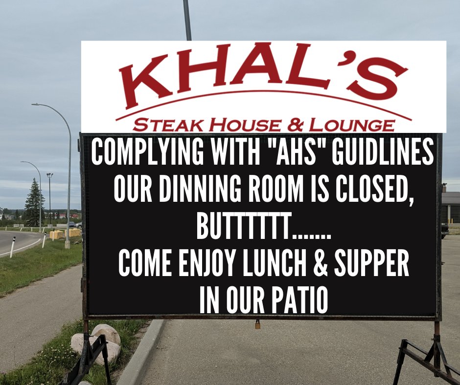 KhalsInDrayton's tweet photo. TUESDAYS @ #KhalsSteakhouse &amp; Lounge in #DV 

$2.50 #Tacos
.50¢ #Wings (4pm - close)
#HappyHour 2-7 Daily

5708 Power Center Blvd #DraytonValley🍁
CALL 📳(780) 542-5451 for #PickUp &amp; #Delivery
🌐https://t.co/Es24YI4MEQ

#DVrestaurants #DVbusiness #DVfood #DVfoodie #DVeats #DVbar https://t.co/xc9clE1Z8B