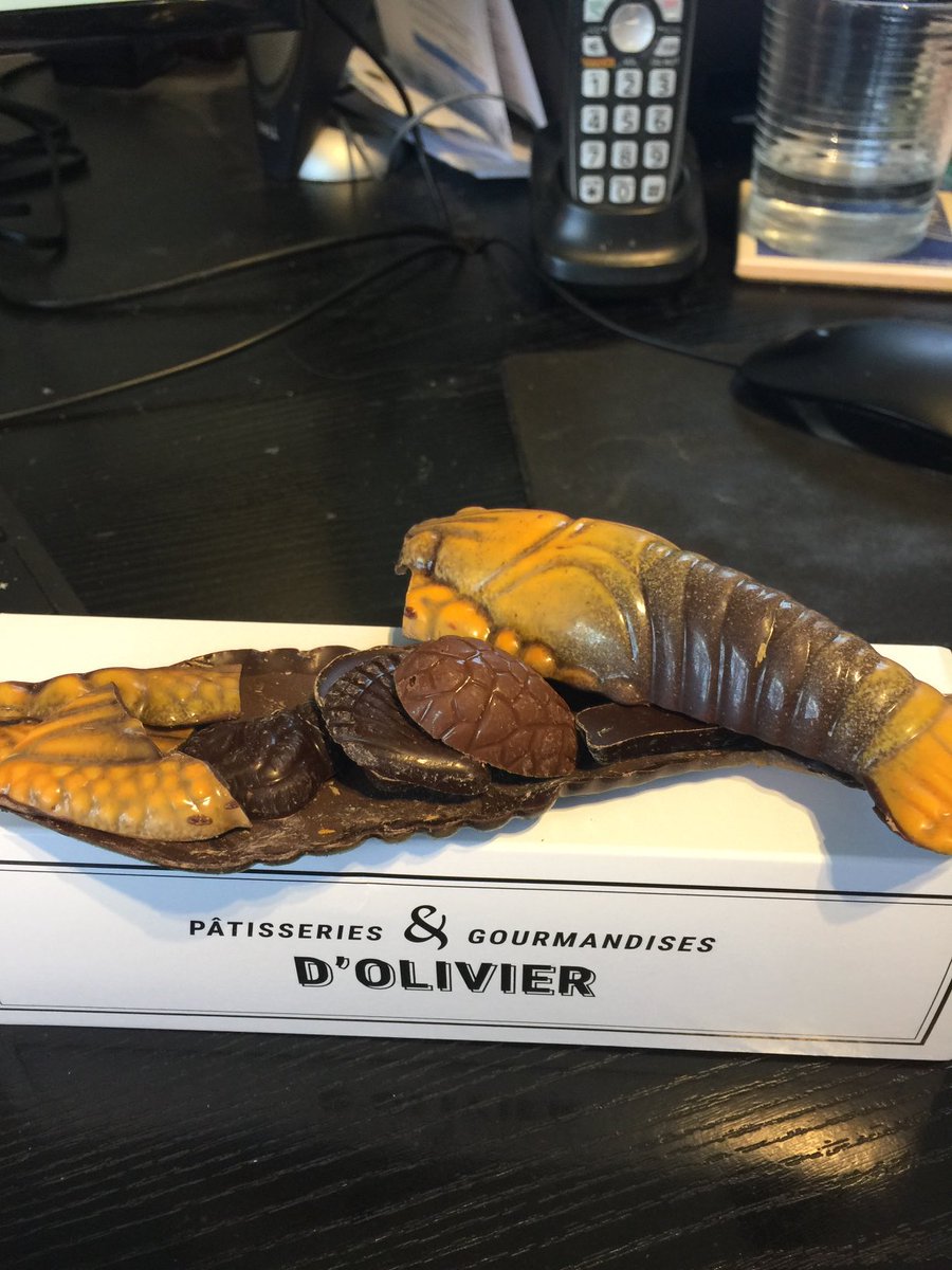 wallace_lynch's tweet image. Ever seen a chocolate lobster? Chocolate and lobster are 2 of my favourite things. This was made by Patisseries &amp;amp; Gourmandises to highlight the cuisine of the Quebec Maritime Region. Other yummy treats too. ⁦@Quebecmaritime⁩ @TravelMediaCA⁩