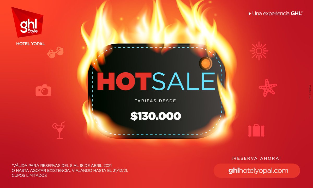 Último día de nuestro #HotSale reservando en nuestro sitio Web.

Reserva en nuestro Sitio Web: bit.ly/ReservasGhl

*Aplican términos y condiciones.