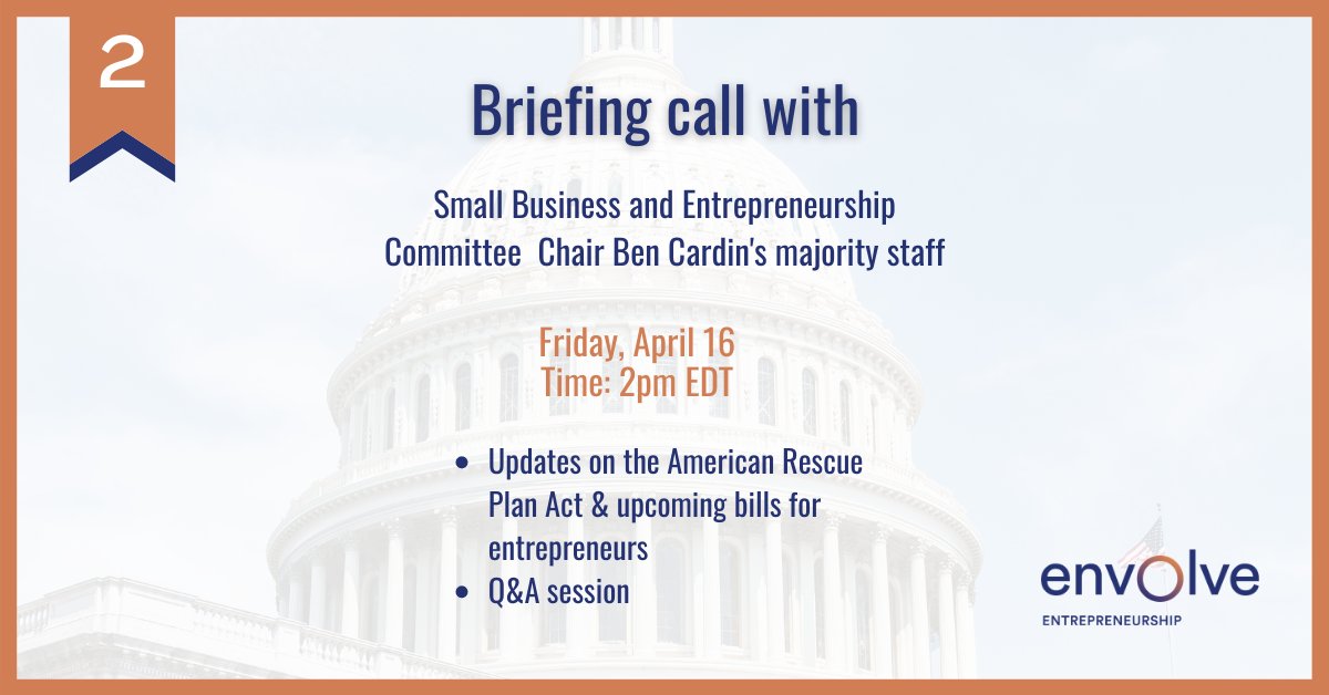 FounderFwd's tweet photo. REGISTER NOW - Join us this Friday for our Small Business Policy Day! The event will provide underrepresented entrepreneurs with critical information on bills and programs rolling out for their support and success.
Register here: https://t.co/cOnmYi2U01
#GetEnvolved https://t.co/c20anp0WZO