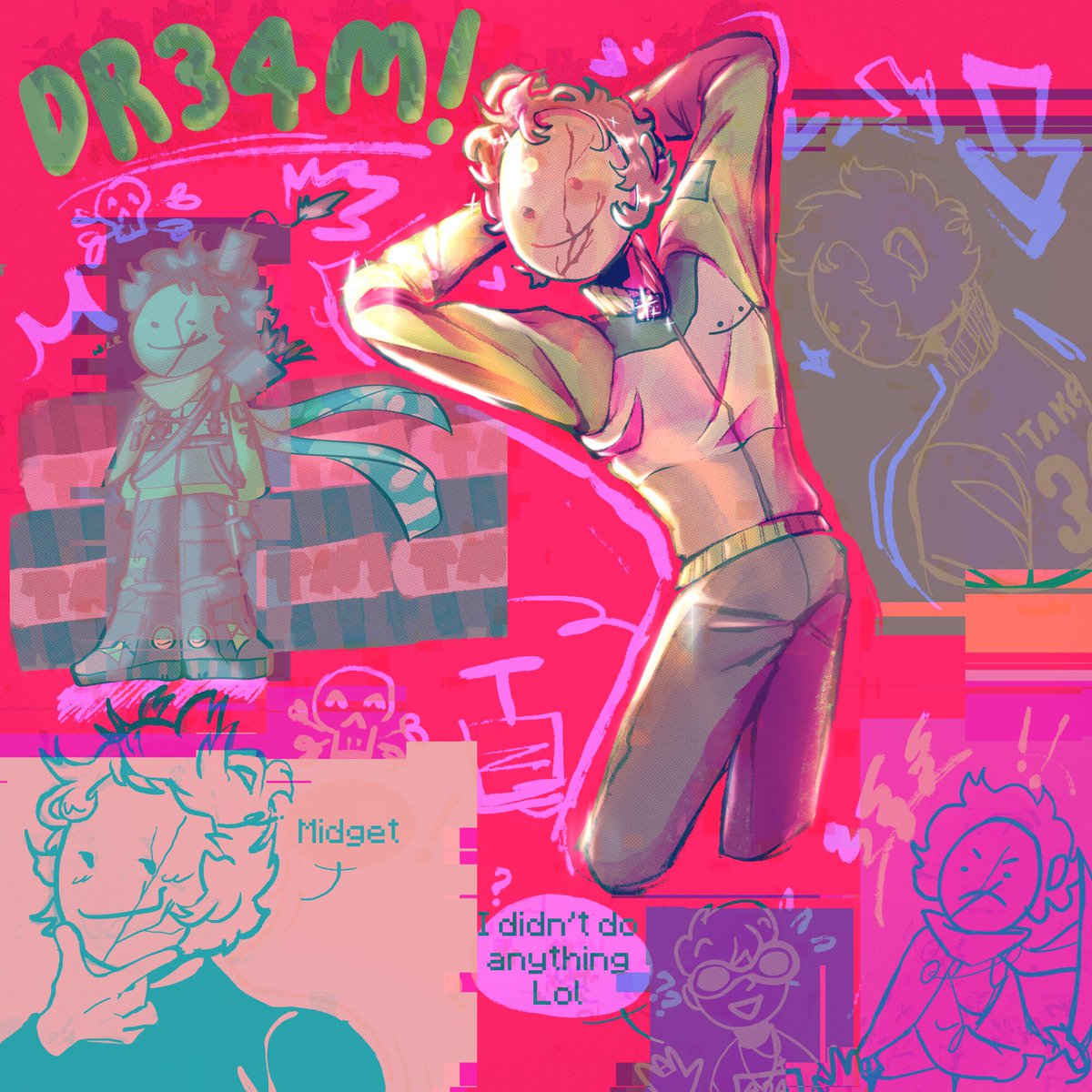 Q_QLUVLIE's tweet photo. DR34M!DR34M!DR34M! WOO! I FINALLY made a dream design 😌 it’s a lil weird but aahgmeow :) #dreamfanart #whahdhshcudhvjiv https://t.co/f14LKbHXPe