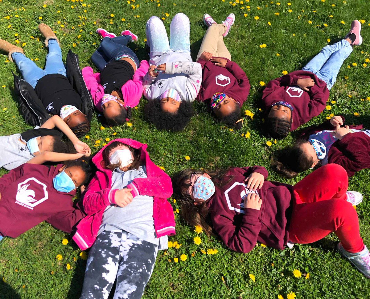 It's spring time and our 1st graders are here for it! A little fun in the sun with our friends is always good for the soul 🌞 #friendship #1stgrade #pilotED