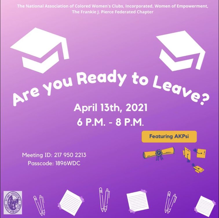 Are YOU ready to leave??? 👀🚶🏽‍♀️🚶🏾‍♂️ CALLING ALL STUDENTS ON THE CAMPUS  OF TSU! 📚 
JOIN Women of Empowerment and Alpha Kappa Psi Professional Business Fraternity Inc TODAY! at 6:00p as they discuss the struggles of being a senior and entering life after college! 🎓📒📓 <a href="/AkpsiChipsi/">AKPsi Chi Psi</a>