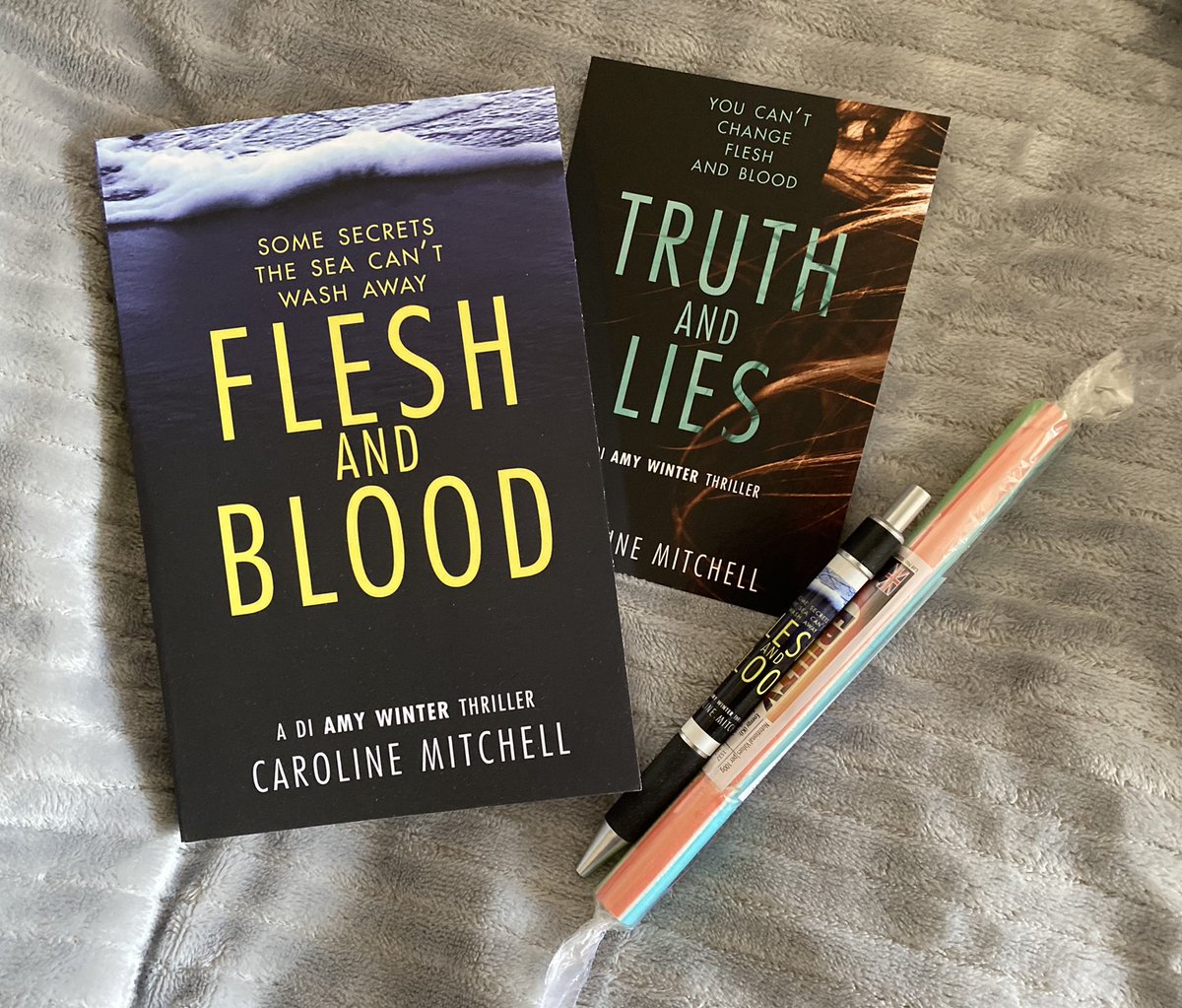 JenMedBkReviews's tweet photo. Thank you to @Caroline_writes for my #compwin - a copy of Flesh and Blood, the next DI Amy Winter thriller. Can’t wait to read it.
Out April 22nd https://t.co/4FpznKg5BV
#books #crimethriller #lovebooks https://t.co/qNAi1uDTNm