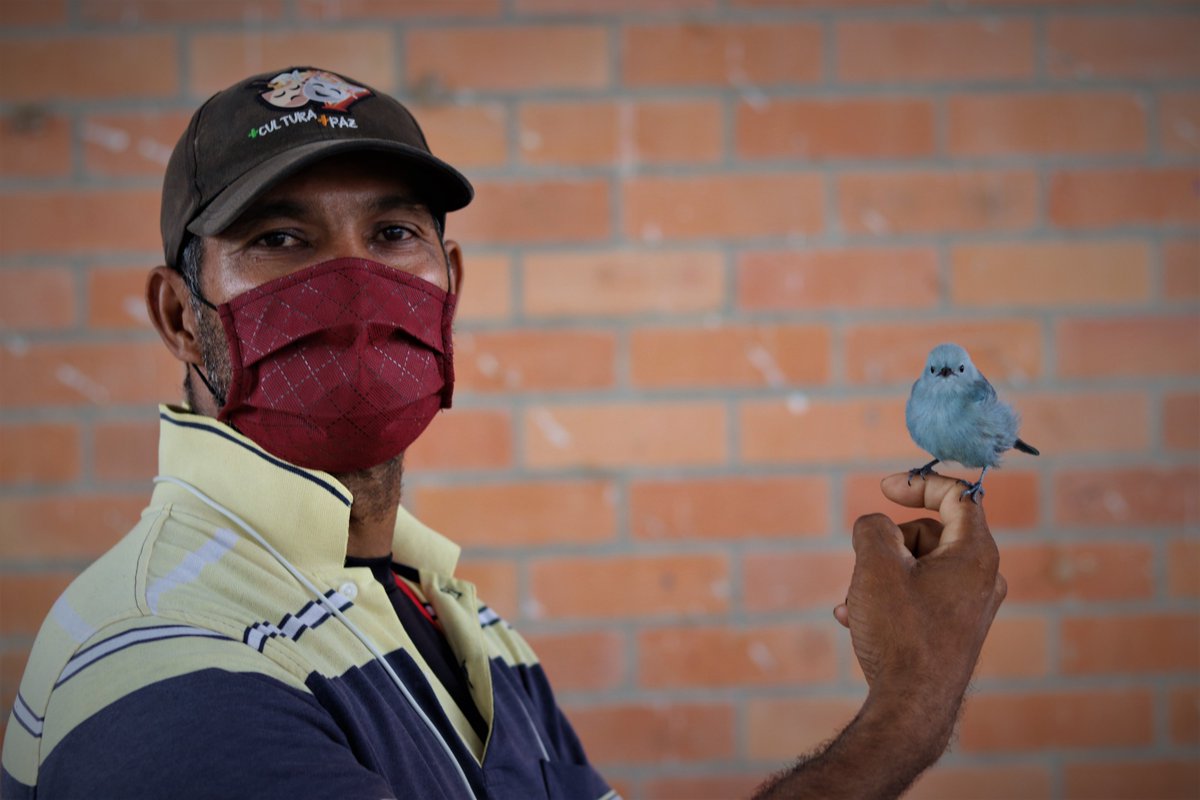 The kind-heartedness of these mostly poor farmers restored some of my faith in humanity while reporting there. Here's Alexander Ferreira, 45, and Chiquitín the bird, who kept jumping on my camera. They've been together for a year and Ferreira said he couldn't leave him behind.