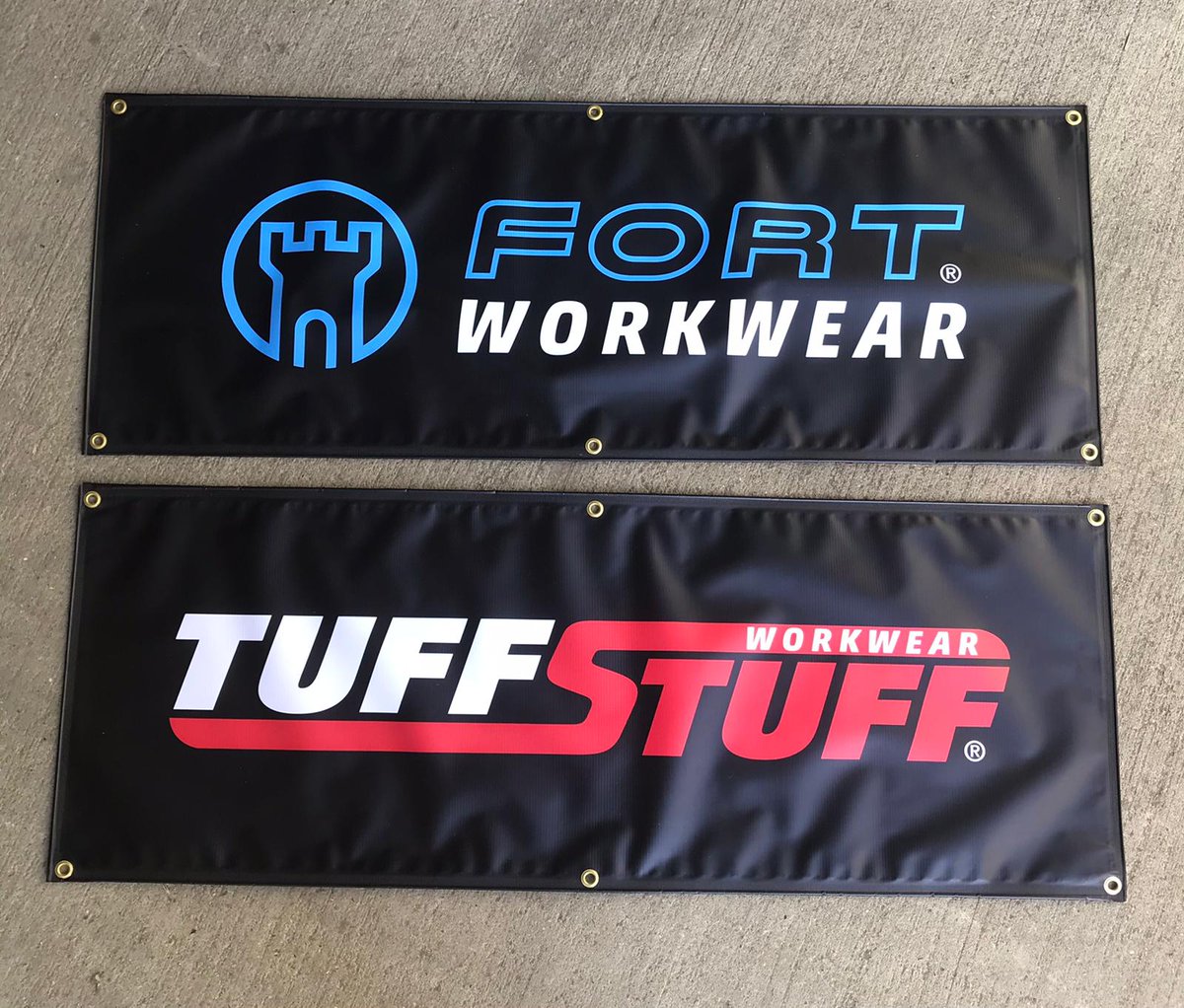 They are here...all new banners from Castle Clothing...for further information contact me #Tuffstuff #Fortworkwear #playhardworkhard @Tuffstuff