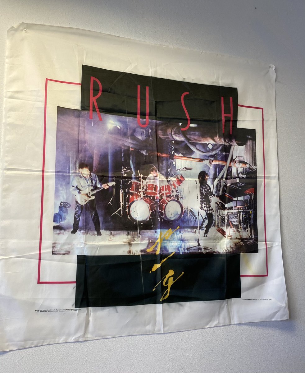 Happy 37th anniversary to one of my FAVORITE @rush albums: Grace Under Pressure! I love it so much, I have a HUGE flag in my office 😁 #RushFamily #RIPNeilPeart #GraceUnderPressure