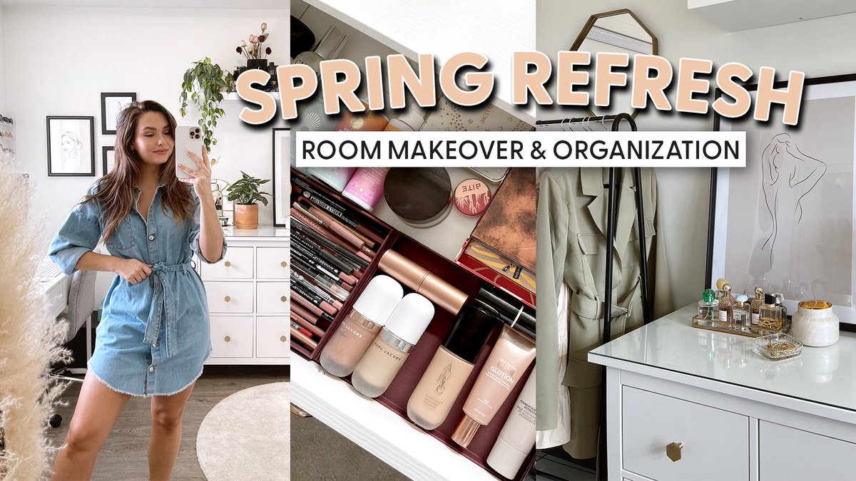 SPRING REFRESH: Room Makeover &amp; Makeup Organization youtu.be/hAuBy3FEuBU