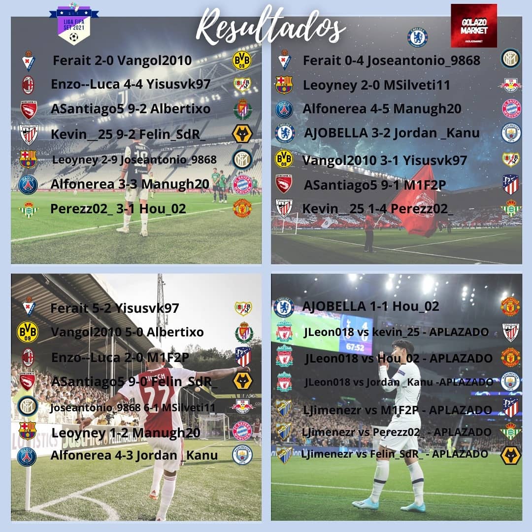 SeT_ESP's tweet photo. 🎮⚽ LIGA FIFA SET 21
Han pasado nueve jornadas y estos son los resultados. También os dejamos la clasificación y la tabla de goleadores.
¿El Rayo saldrá algún año del descenso 😅?
#LigaFIFASET #SomosSET #Twitch #FIFA21 #Videojuegos #Gameplay #tournament #esports #Twitter https://t.co/xL8ihe7fz5