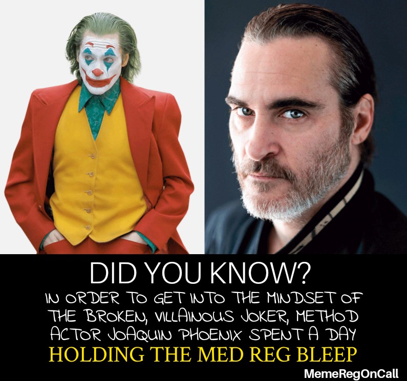 #juniordoctor #nhs #MemeReg #medicalmemes #medtwitter #Joker #MethodActing #BleepBleep