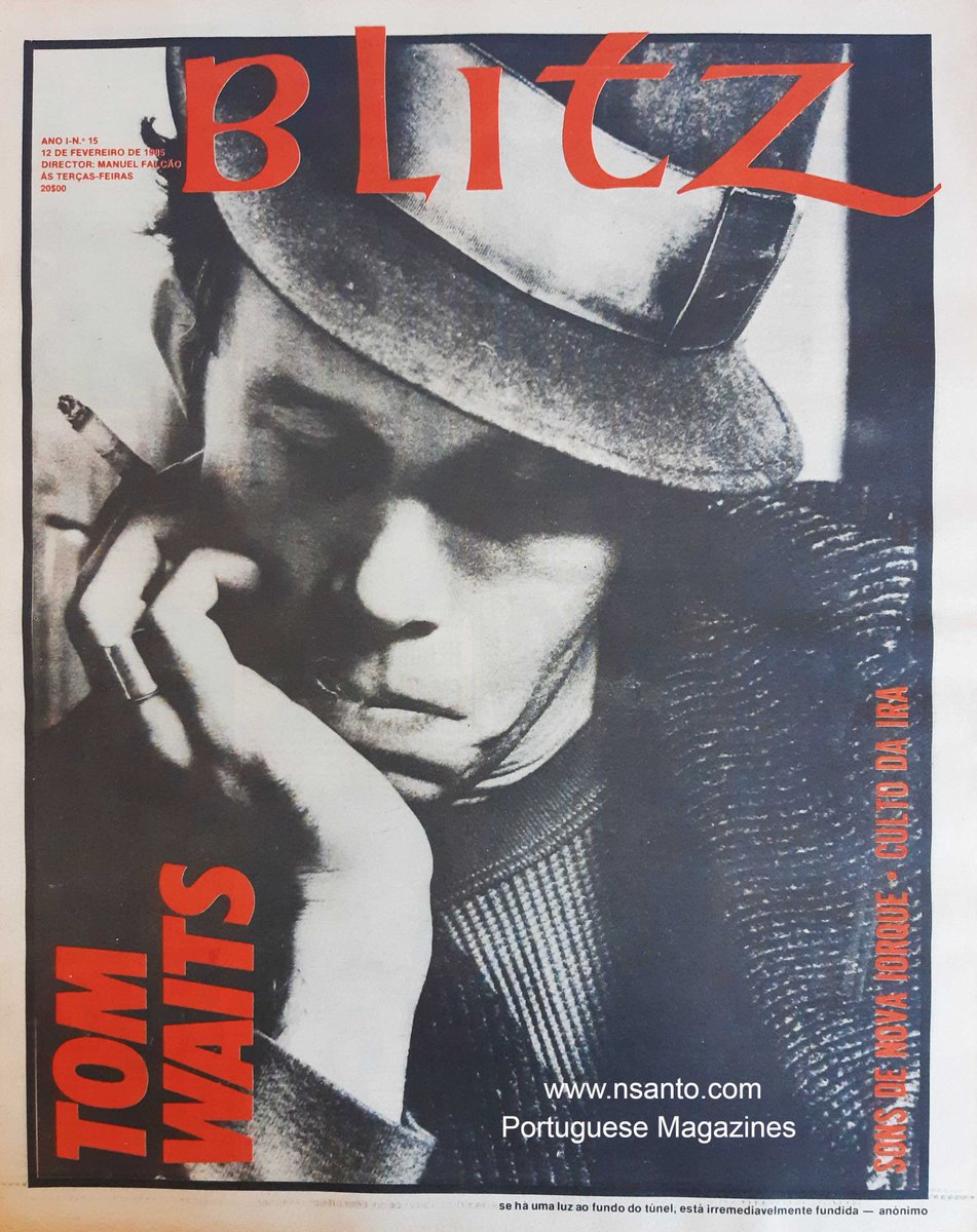 NelsonSanto9's tweet photo. Blitz Portuguese Magazine number 15 (1985)
Tom Waits on the cover
More covers and content: https://t.co/jn16krOIhA

#TomWaits #MusicMagazine #alternativerock  
#songwriters  #songwritter #musician #cover 
#covermagazine #magazine #rock #oldmagazine https://t.co/tpiH7wHCRw