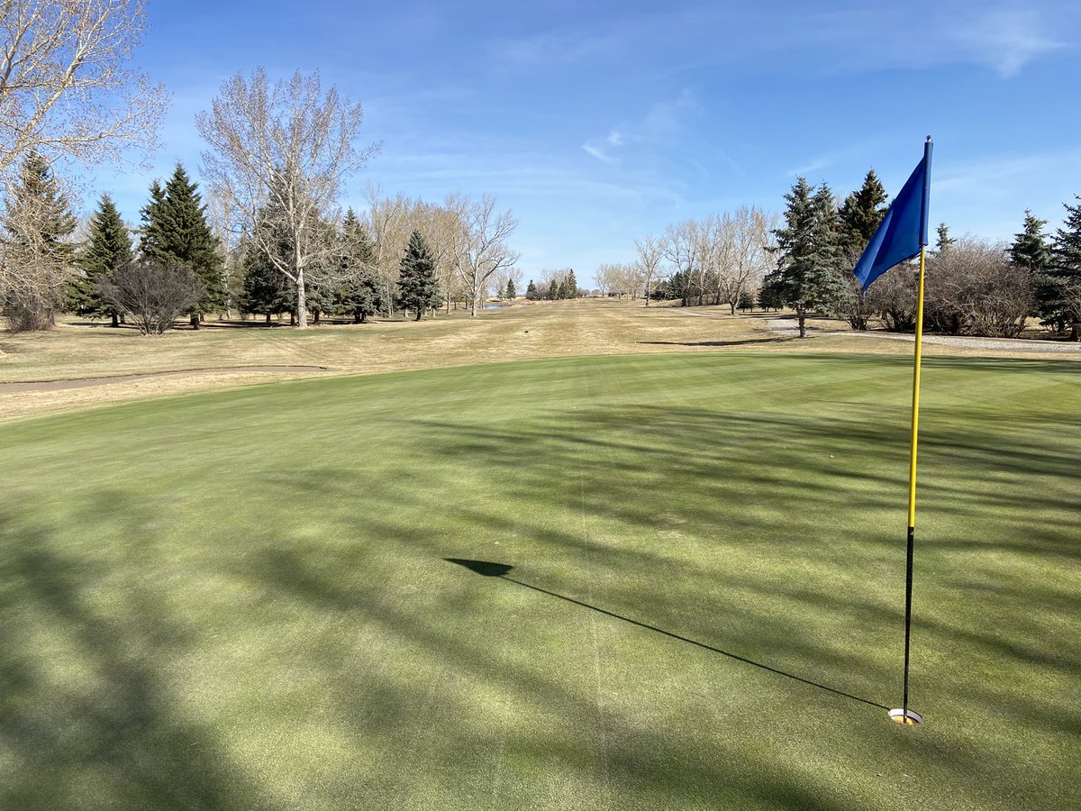 Opening day started with a frost delay but we are golfing finally <a href="/CarstairsGolf/">Carstairs Golf</a>
