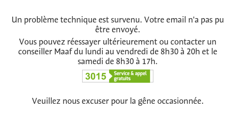 Bonsoir <a href="/MAAFvousrepond/">MAAFvousrépond</a> 
C'est étrange que votre site dysfonctionne pour obtenir un relevé d'information. J'ai testé depuis plusieurs semaines. Vous nous faites "le coup de la panne" ? Pratique pour que je ne parte pas à la concurrence...🤔