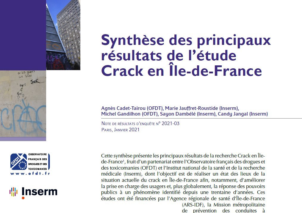 Bonsoir  @FrancoisDagnaud,Je vous sais très occupé et vos collaborateurs n'ont peut-être pas encore eu l'occasion de vous parler de cette excellente étude réalisée par l' @Inserm et l' @OFDT(1/6) https://www.ofdt.fr/publications/collections/notes/synthese-des-principaux-resultats-de-letude-crack-en-ile-de-france/