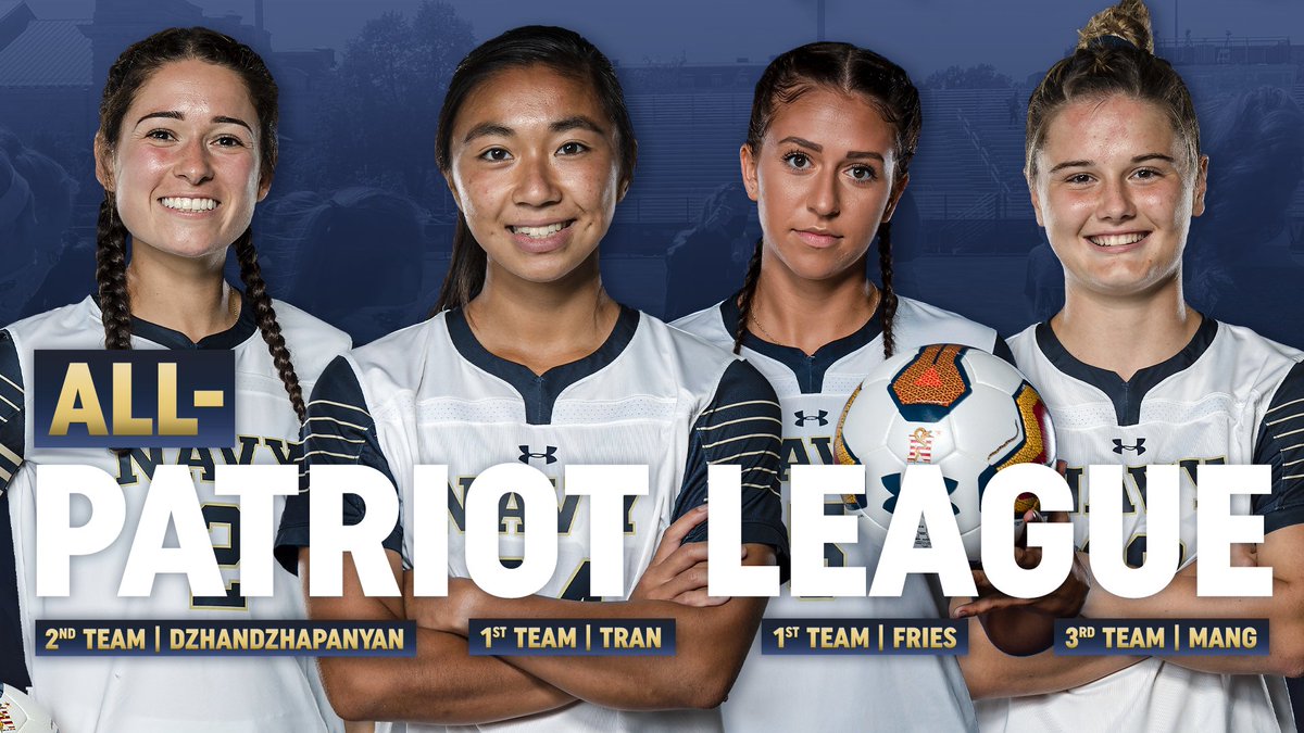 💪Strong showing in Tuesday's <a href="/PatriotLeague/">Patriot League</a> postseason awards announcement!
Let's meet all of the award winners ...
☝️ up, your All-Patriot League honorees ... First Team: Victoria Tran &amp; Avery Fries ... Second Team: Kristina Dzhandzhapanyan ... Third Team: Carolyn Mang