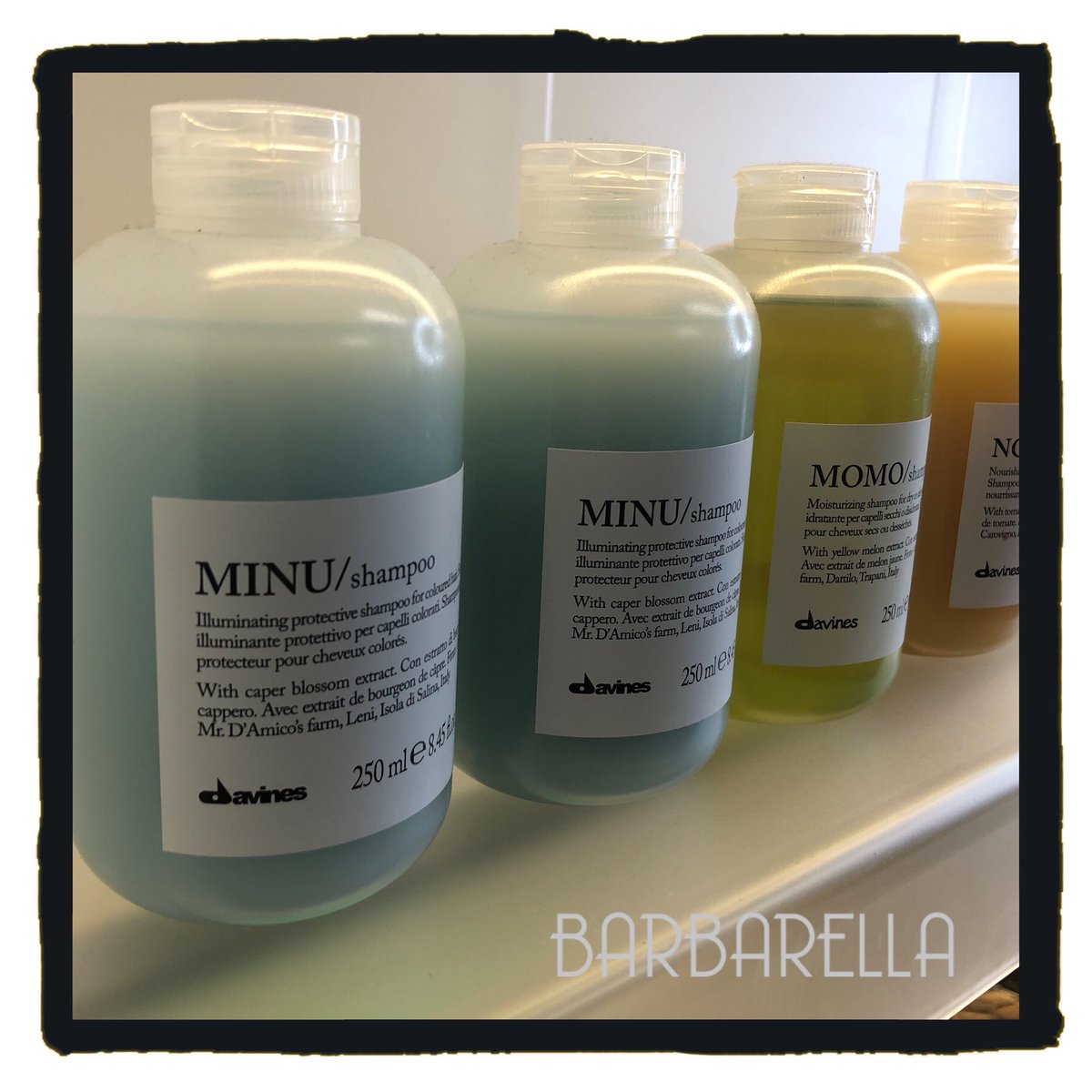 Our colour services are naturally in high demand right now so we’ve stocked up on our Davines range of MINU shampoos for coloured hair. We find they lock in colour really well and (just as important) is made from 98.2% biodegradable ingredients. It’s smells Devine too!!