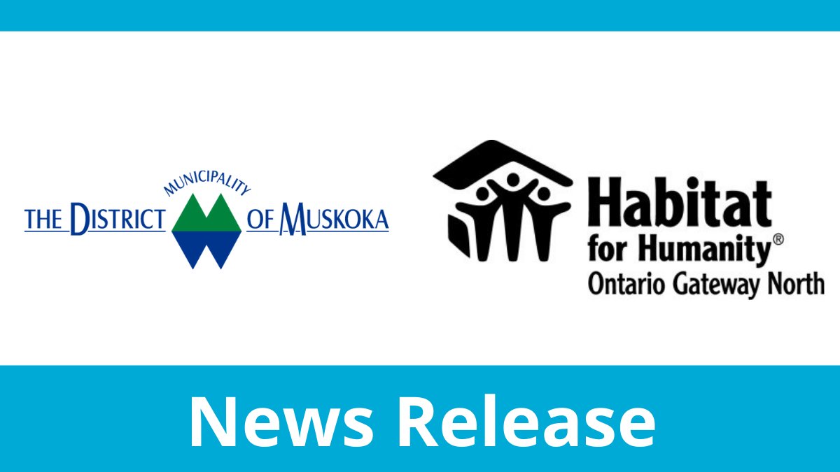 The District of Muskoka and Habitat for Humanity Ontario Gateway North have signed a funding agreement supporting the construction of two affordable, universally accessible homes in Bala. 
Read the release here: bit.ly/3dgVTMI
#Muskoka #HabitatOGN #HabitatForHumanity