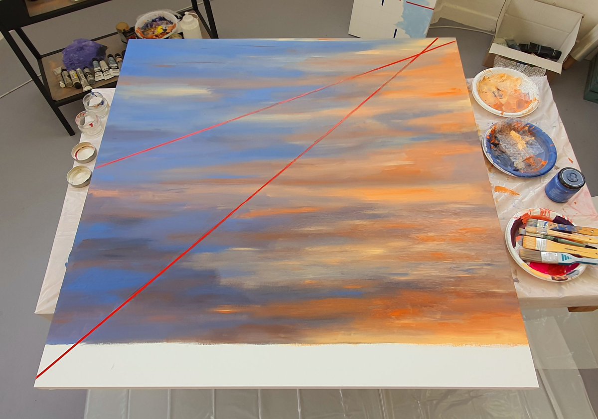 RadarRayne's tweet image. #Bitcoin #opensourceart 🎨💫

&quot;The Dawn of Freedom&quot; emerges...! 🌅🧡💎✨ This is just the base layer 😎

Next up:
-plotting of the dots &amp;amp; data craters 

🗳👇 cast your vote below🌌☄

#S2F #Bitcoinart