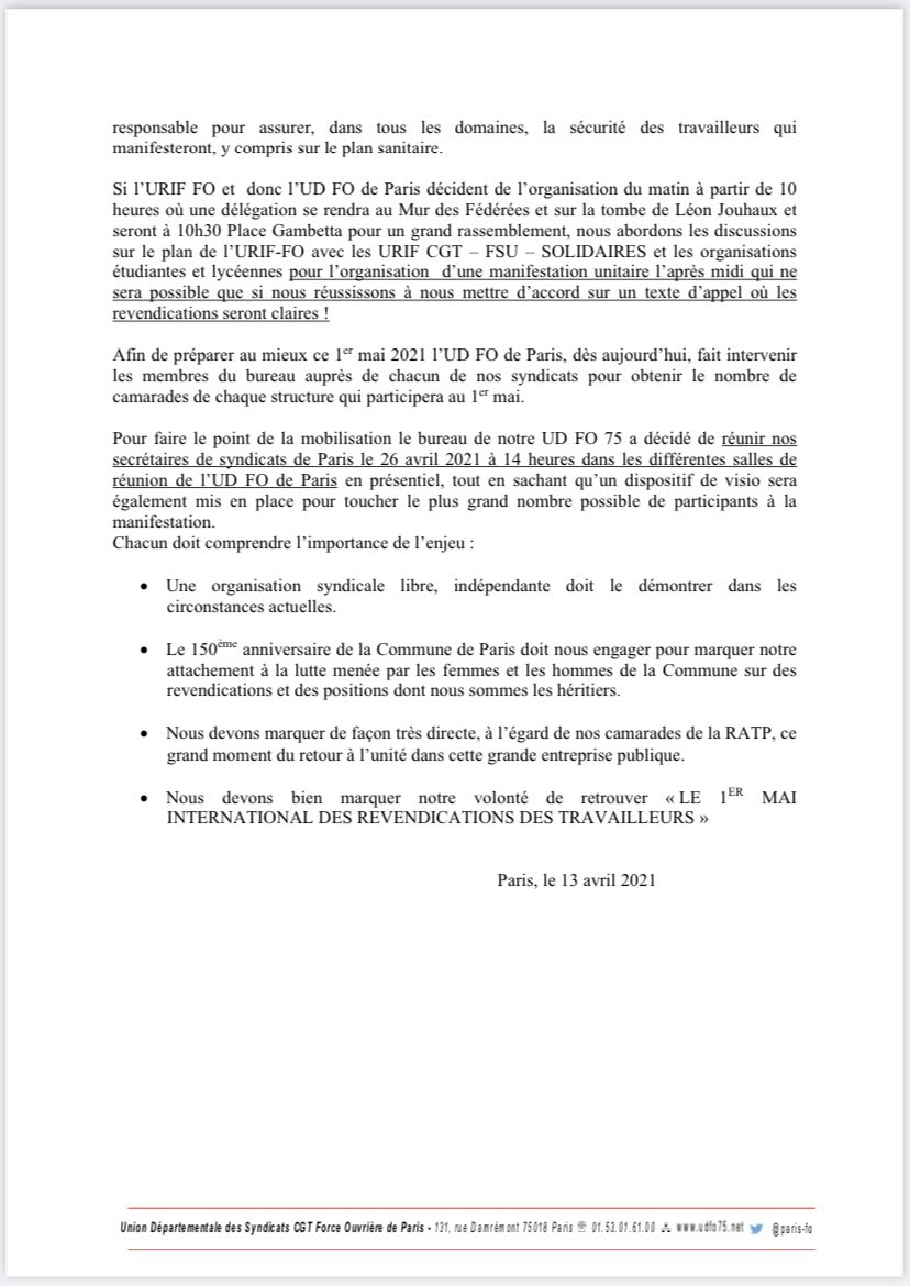 FO PARIS tweet media