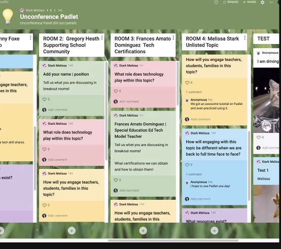 Acevedo493's tweet photo. What does it mean checkin to connect with teachers? Teachers find time to connect after school hours to create community. Building community with students teachers have wacky days, social emotional themes. @melissabstark  @TechSavvy_Teach  #insightpanel #nycschoolstech https://t.co/r3oXGz0vCH