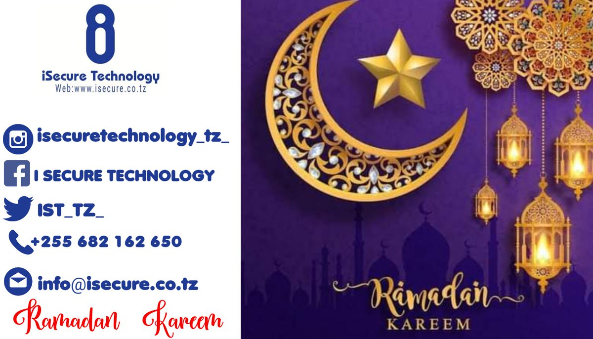 IST_TZ_'s tweet image. May this holy month bring strength &amp;amp; prosperity to all.
@IST_TZ_ wishes everyone a blessed Ramadan Mubarak.
#iSecureTechnology
 #RamadanMubarak