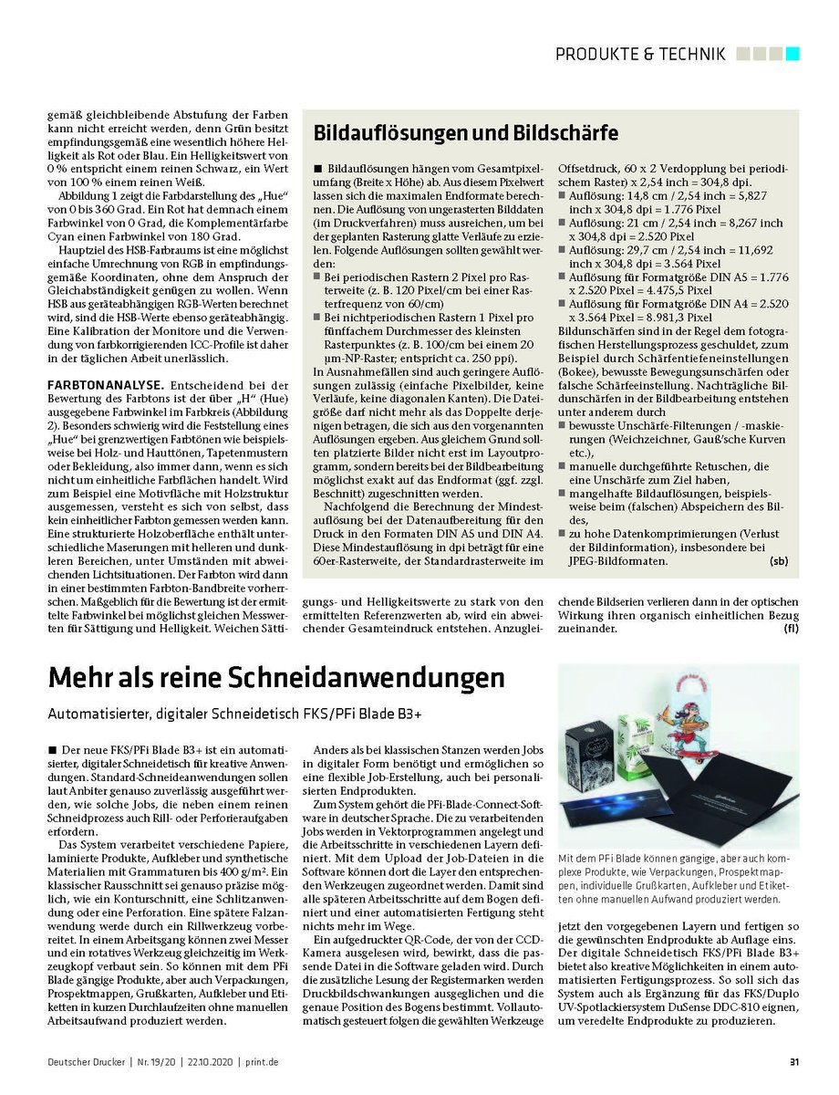 doktorsteb's tweet photo. Wie lässt sich eine hohe Farbwiedergabe-Genauigkeit erzielen?
Magazin für #Vorstufe #CrossMedia #Druck #Weiterverarbeitung 
Deutscher Drucker, Ausgabe 19/20 - 2020, Veröffentlichung 22.10.2020, S. 29-31, ISSN 0012-1096
#grafikdesigner #hue #medienproduktion #farbwinkel #farbton https://t.co/djBDyo2UGC