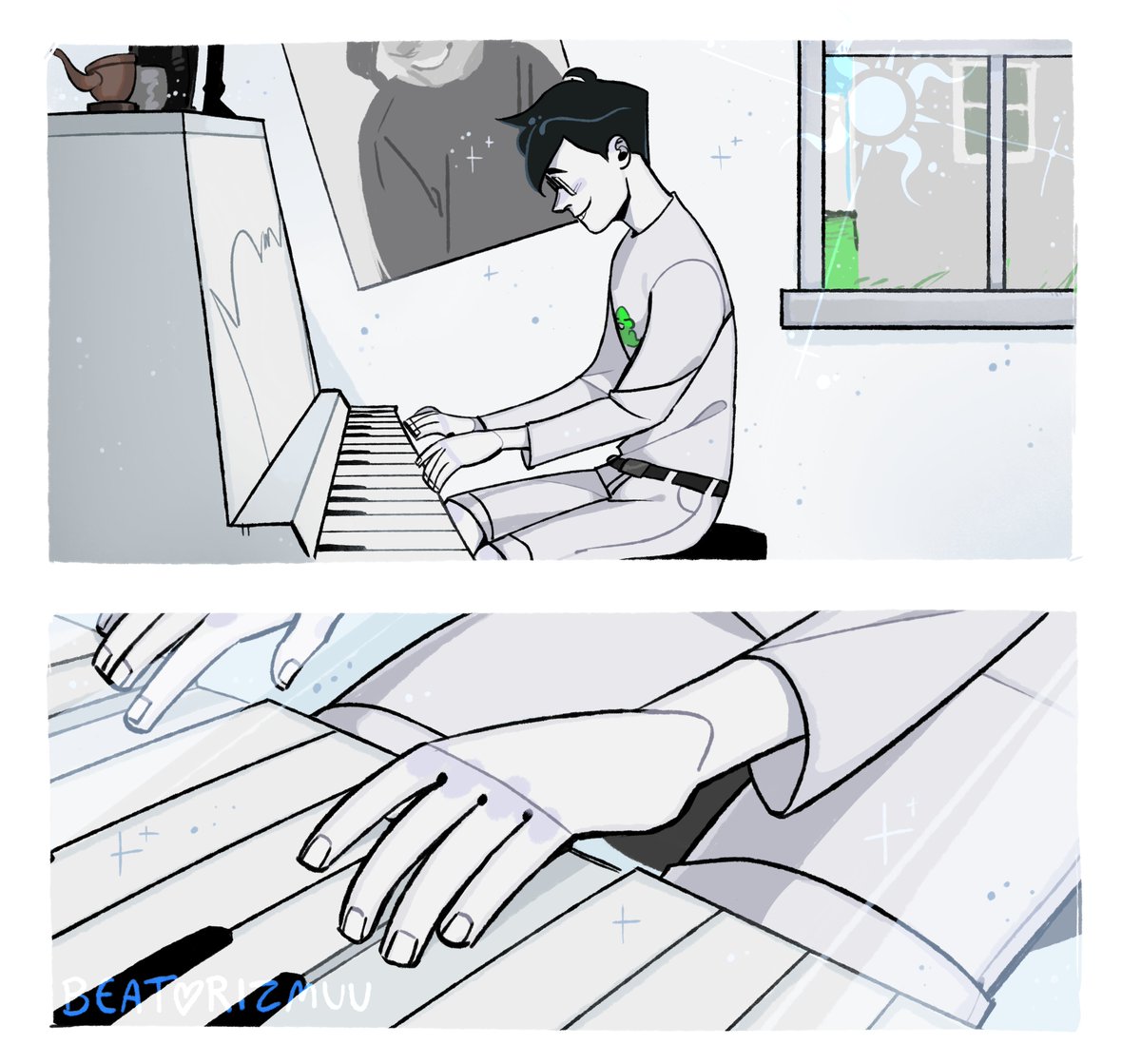 john: play haunting piano refrain.

aaand one more from last year :) still proud of it

#homestuck #homestuck413 #fanart 