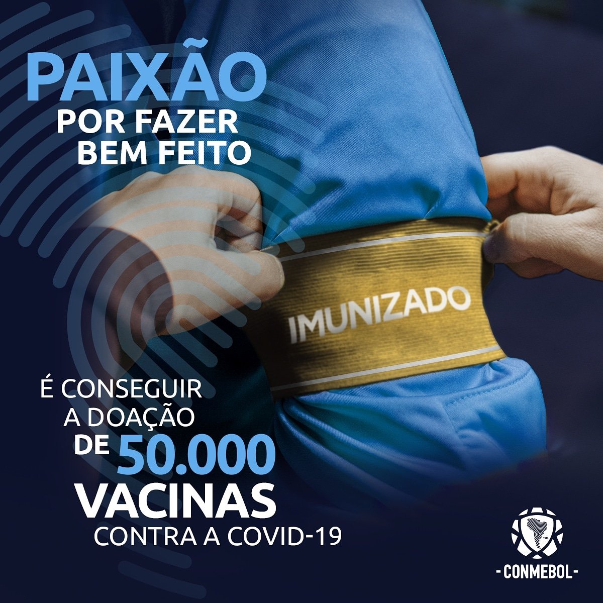 Uma grande notícia para o futebol sul-americano!

Garantir a imunidade dos jogadores e 10 seleções que disputarão a Copa América CONMEBOL 2021 e os torneios mais importantes da CONMEBOL.

#PaixãoPorFazerBemFeito #AcrediteSempre