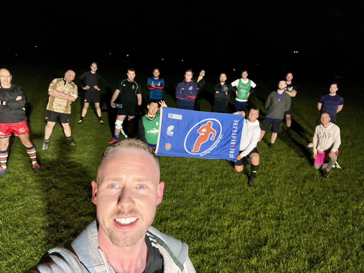 Another great Tuesday training session - Drills, Skills and Games! 🤩

If you fancy giving Rugby a go - pop us a message for more information and come along to training @ Kings Meadow - Reading!
🏉Tuesdays &amp; Thursdays 7:15PM

 #touchrugby #rugby #inclusive #igr #inclusiverugby