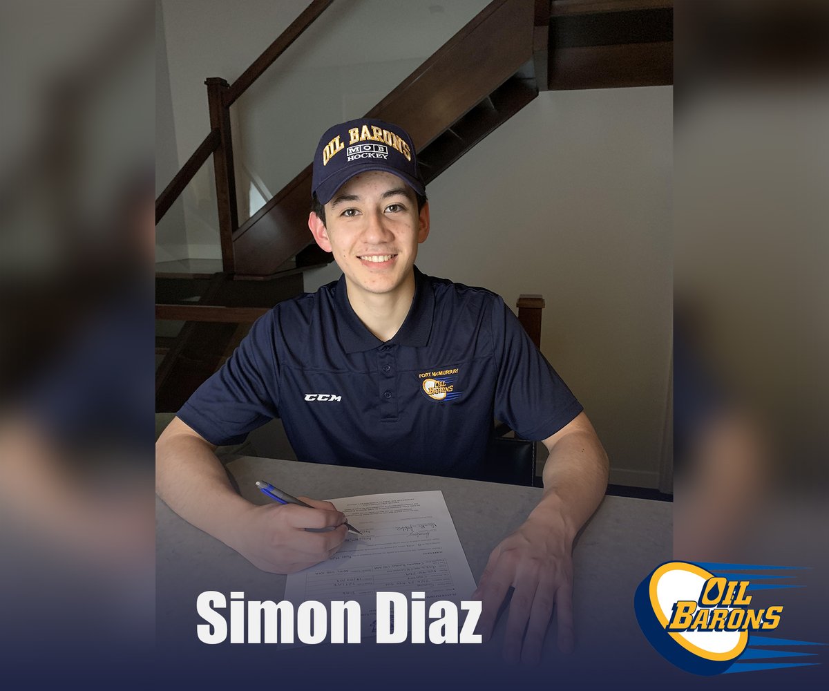 MOBHockey's tweet photo. We're excited to announce the signing of 03 D Simon Diaz (Calgary, AB) to a letter of intent for the 21-22 #AJHL season.

The 18-year-old currently plays for the Calgary Royals U18 AAA team. In six games this season, he's recorded a goal and an assist.

Welcome Simon and family! https://t.co/uijRauKjVz