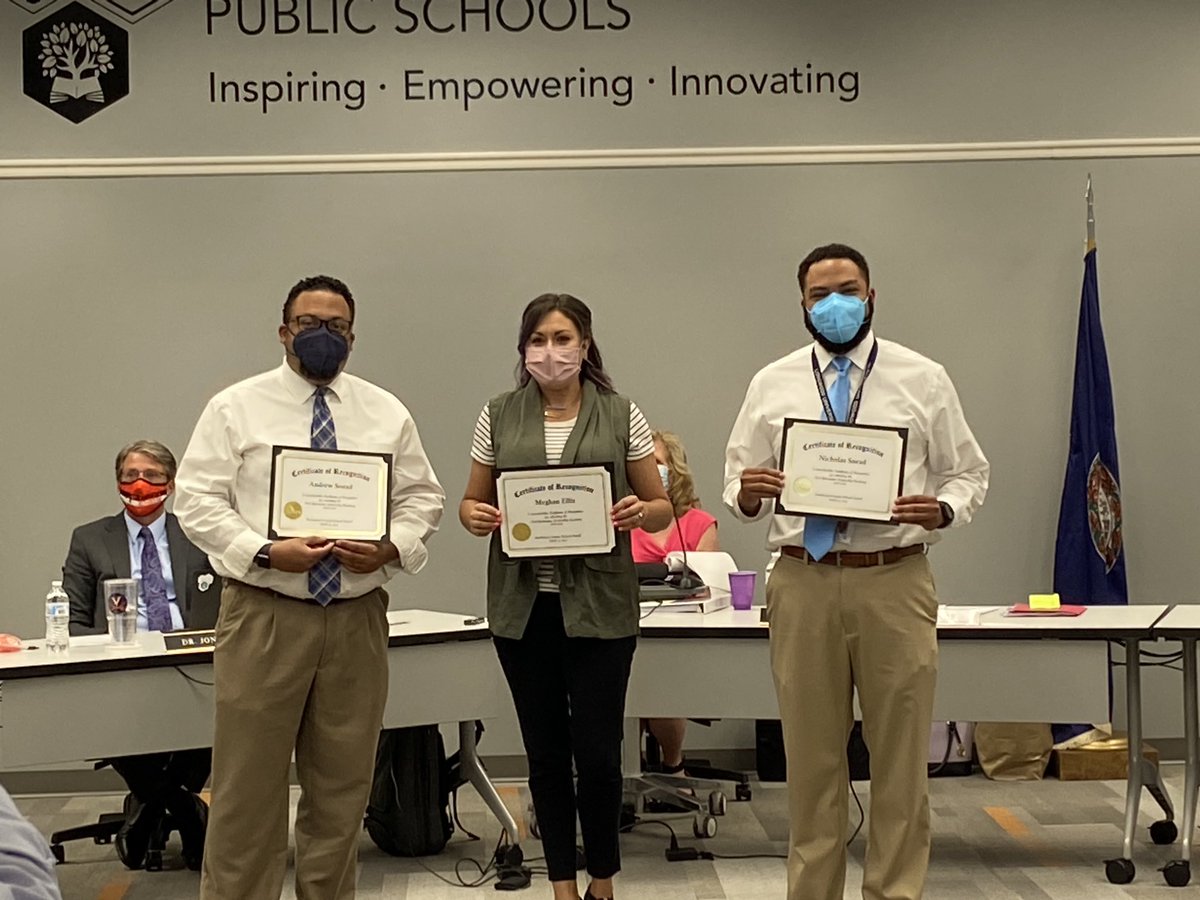 Congrats to Mrs. McManus (not pictured)and Mr. N Snead and Mr. A Snead with completing the Next Generation Leadership Academy!