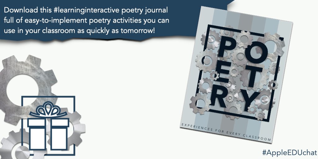 SamJKNeal's tweet photo. Looking for activities to infuse poetry into your learning environment? Check out this #learninginteractive poetry journal! It is full of easy-to-implement poetry activities you can use in your classroom tomorrow! #AppleEDUchat https://t.co/oG0P6lmUgL https://t.co/2qCcyoK29k