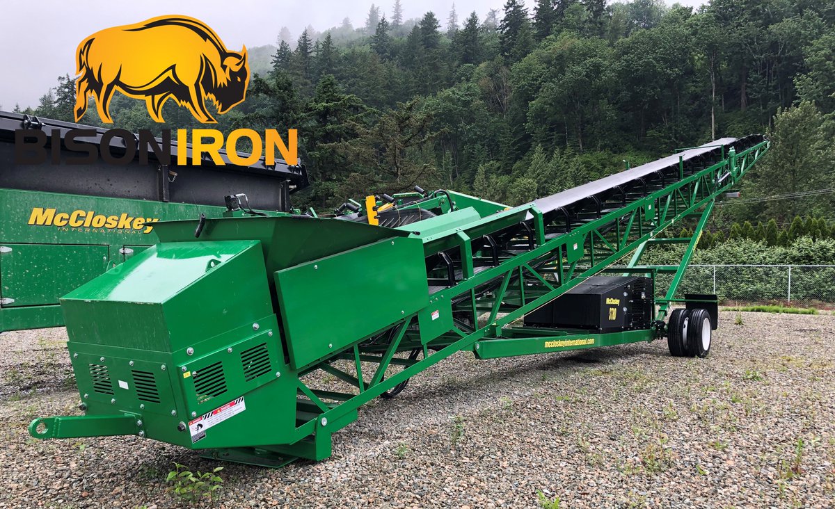 BisonIron's tweet photo. IN STOCK!
NEW 2020 McCloskey International ST80 Wheeled 80ft Stacker

Features:
-74hp Engine
-32′ 10″ Stockpile Height

Interested in owning or renting?  Get in touch!
📞:1-604-813-2424
✉️:info@bisoniron.com
🖱https://t.co/BDJKDI6Nzy https://t.co/AKwOYxdBRR