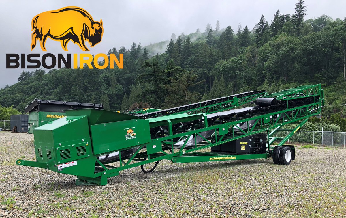 BisonIron's tweet photo. IN STOCK!
NEW 2020 McCloskey International ST80 Wheeled 80ft Stacker

Features:
-74hp Engine
-32′ 10″ Stockpile Height

Interested in owning or renting?  Get in touch!
📞:1-604-813-2424
✉️:info@bisoniron.com
🖱https://t.co/BDJKDI6Nzy https://t.co/AKwOYxdBRR
