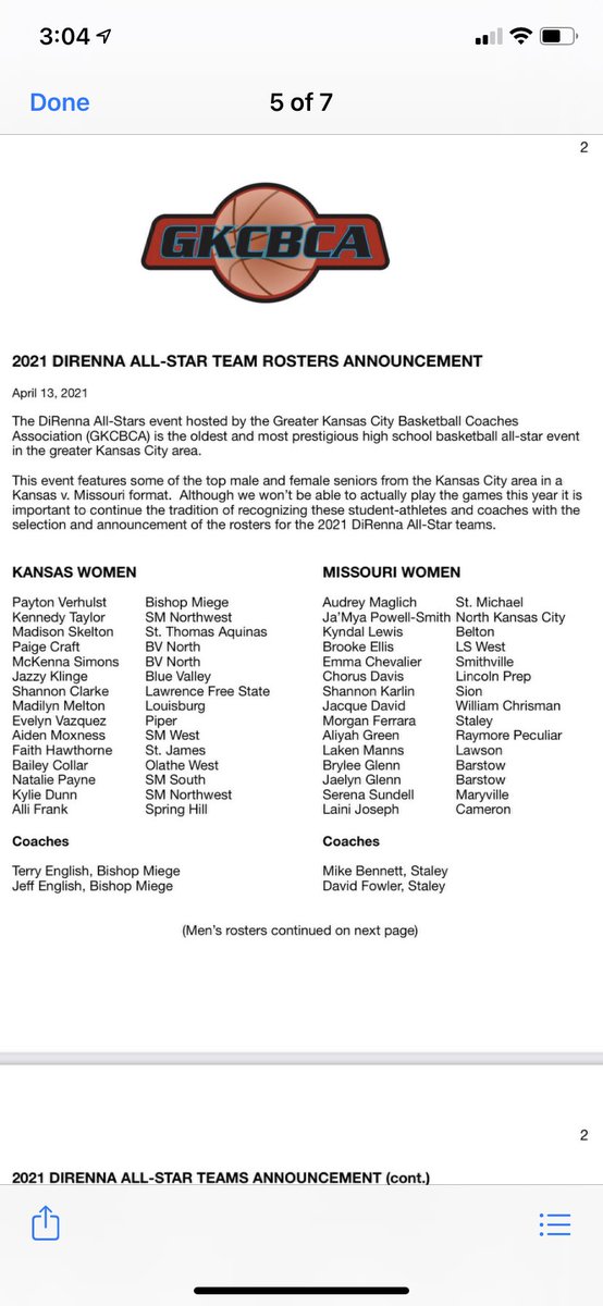 Congrats again <a href="/nataliepayne07/">Natalie Payne</a>  on another All-Star selection.  Too bad we won't be able to watch you play in this game.  It would have been a lot of fun.  At least we will get to watch you in Salina.  <a href="/PGHKansas/">Prep Girls Hoops Kansas</a> <a href="/CoachJayPrice/">Jay Price</a> <a href="/CoachWestern/">Mark Western</a> <a href="/KansasEliteWBB/">Kansas Elite WBB</a> <a href="/LadyRaidersSMS/">SM South Girls Basketball</a>