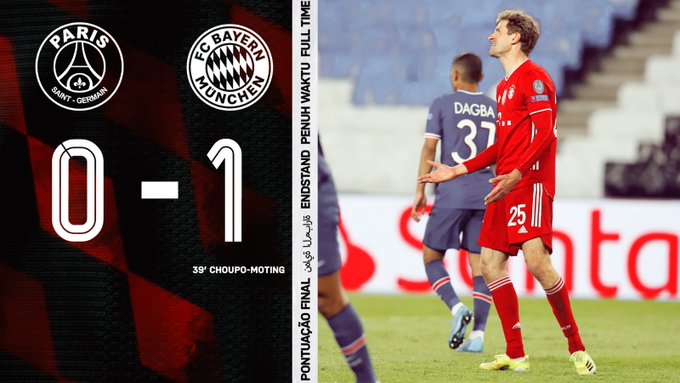 Hasil akhir PSG 0-1 Bayern Muenchen