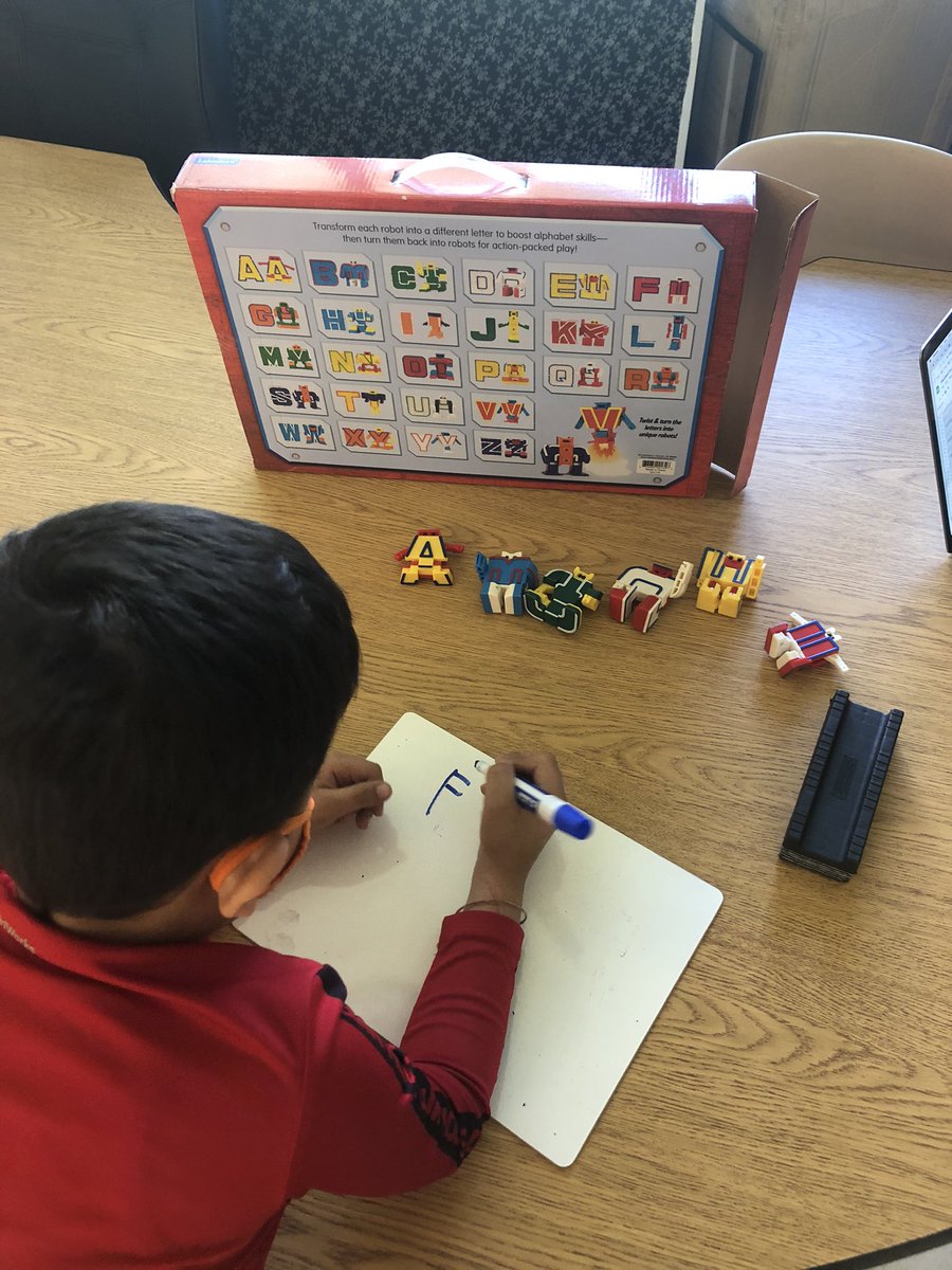#TherapyTuesday These little Alphabots are great for fine motor strength, visual perceptual skills, letter identification, etc.!