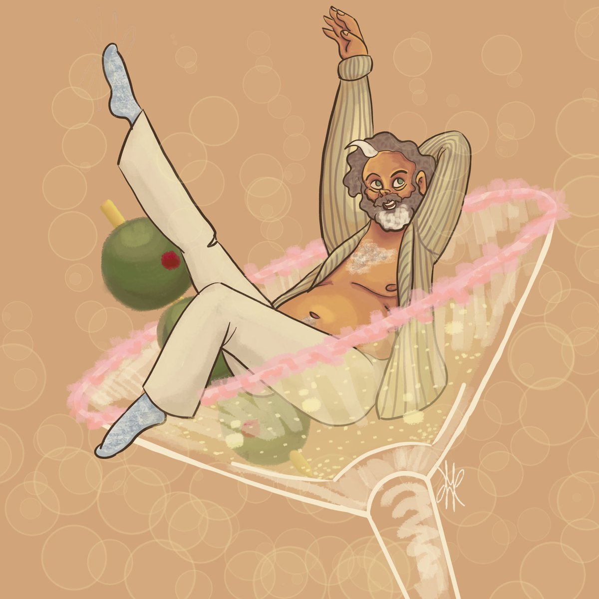 MiriamRW411's tweet photo. Let's celebrate #ProdigalSon returning with Martin in a martini glass!
I was going to post it right after the new episode aired but I have absolutely no self control!😅
CW / some might consider this NSFW
#MichaelSheen #MurderDaddy #OlivesInChampagneIsNowAThing #DontAtMe https://t.co/n6KI698ybJ