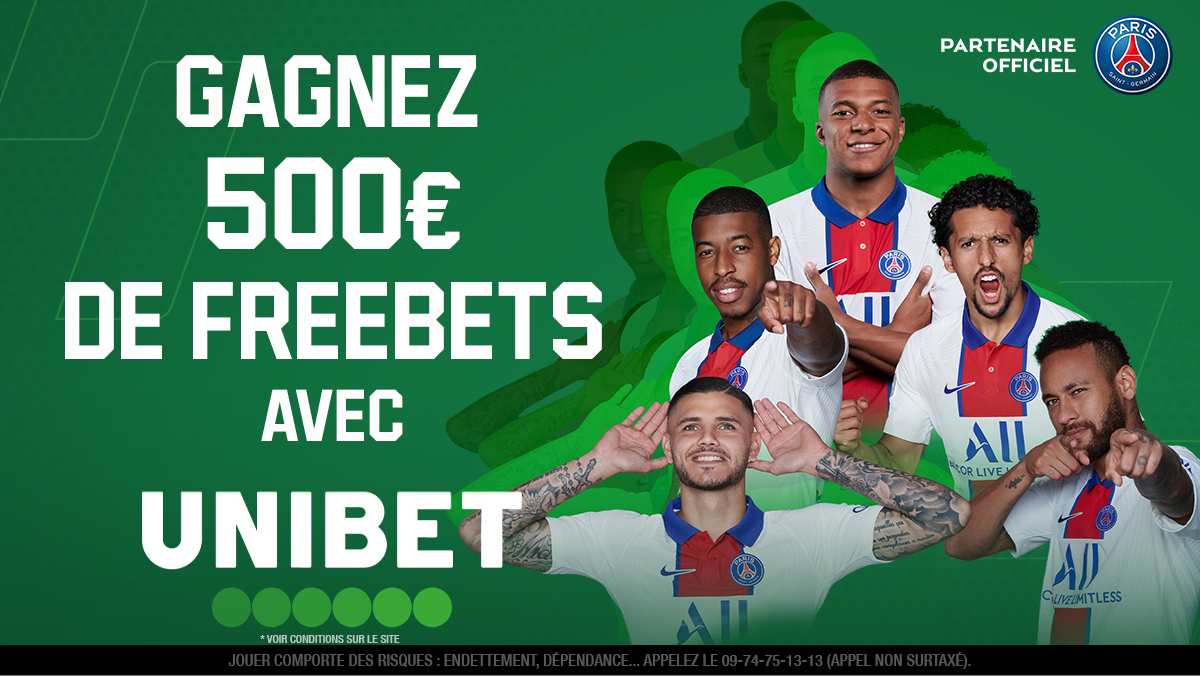 🎉 Pour fêter la qualif' parisienne, 10 x 50 de freebets à gagner ! 

👉 RT + Follow <a href="/UnibetFrance/">Unibet France 🔞</a>.