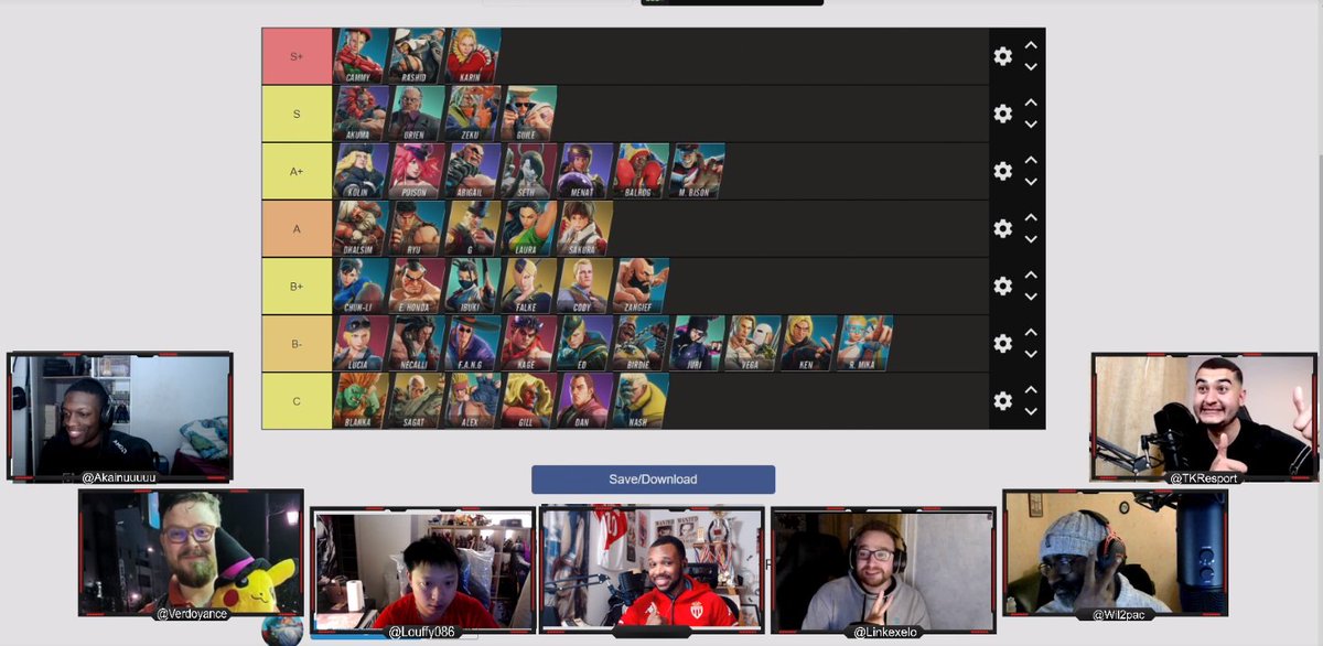 Official sfv french tier list in order 🇫🇷

<a href="/Louffy086/">Olivier Hay</a> 
<a href="/TKResport/">TKR</a> 
<a href="/Wil2pac/">Will2pac</a> 
<a href="/Linkexelo/">Linkexelo</a> 
<a href="/Verdoyance/">Clém 🍂</a>