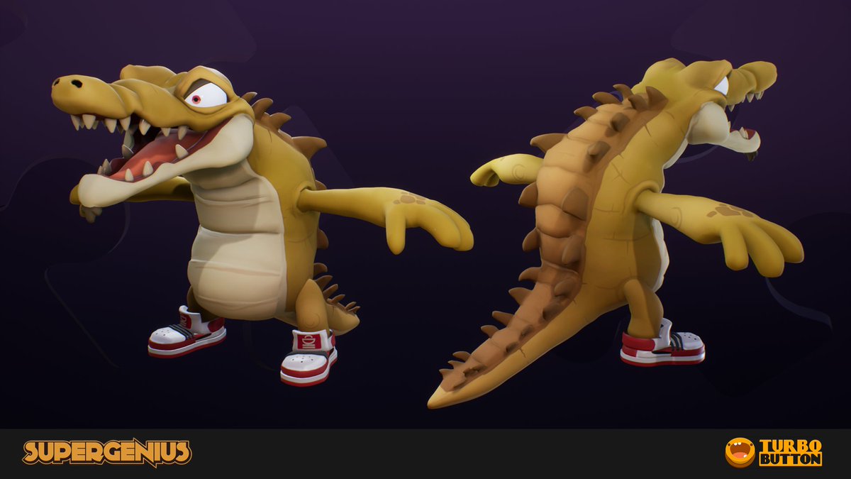 SupergeniusArt's tweet photo. CRIKEY! Look at these beauties! We did some croc-rocking character art for #FloorPlan2!
#unreal #VRgame #VR #crocodile #characterdesign #animation #3dart #3dmodeling #supergeniusstudio https://t.co/1UjD5asAtC
