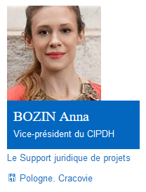 Other key members of CIPDH's team also turned out to be using stolen photographs. For example, their chief legal officer 'Anna Bozin' is actually the singer Lia Ices. After we contacted them, CIPDH removed a total of 16 profiles from their team page.