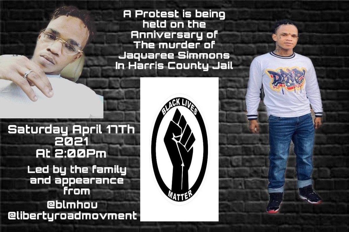 BLMHOU's tweet image. We need answers, Jaquaree Simmons should be alive today. What happened to him, where is the investigation? Meet us @ 1200 Baker St, Houston, TX 77002 this Saturday at 2p.